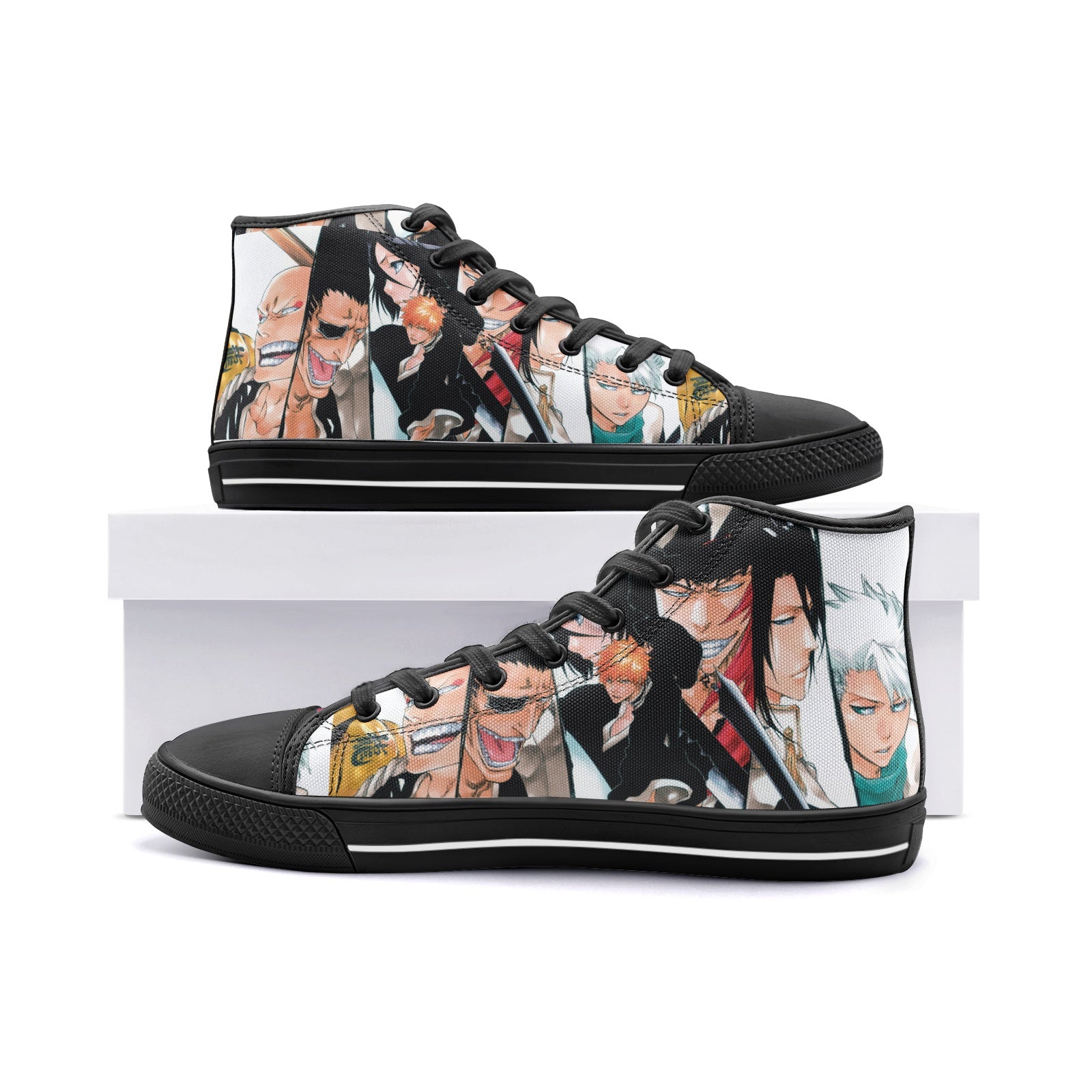 Bleach (Unisex High Top Canvas Shoes)