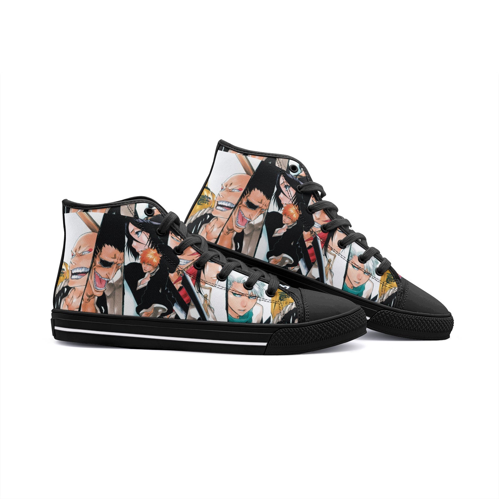 Bleach (Unisex High Top Canvas Shoes)
