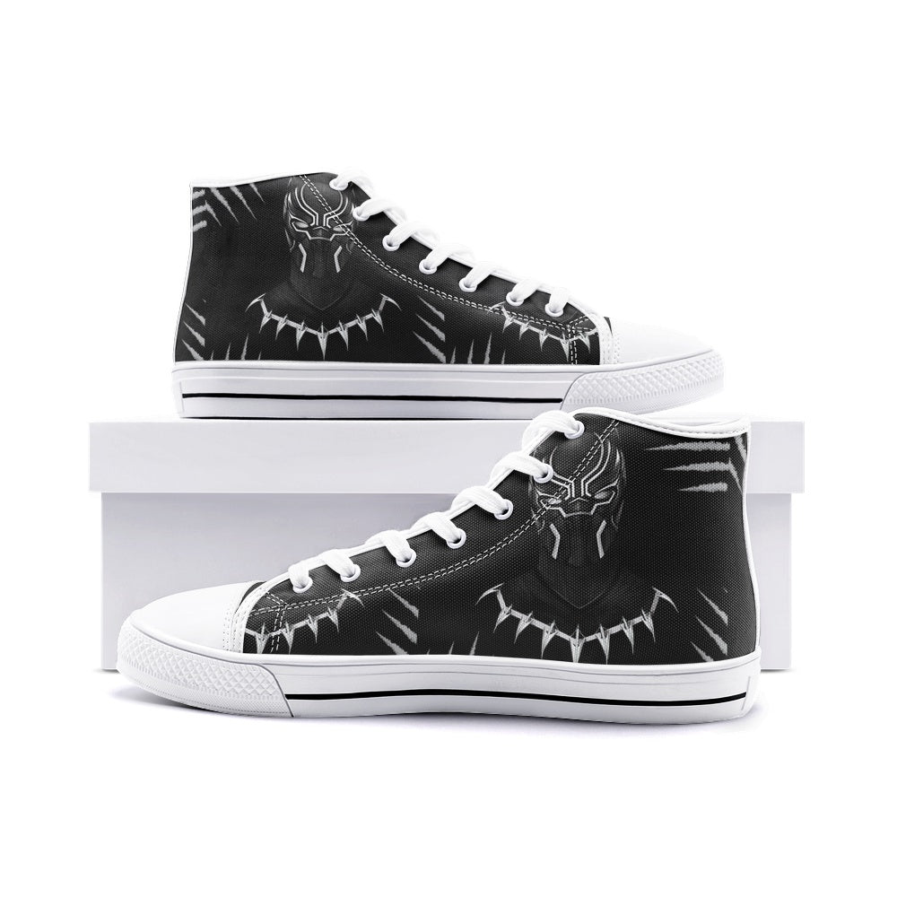 BlackXPanther (Unisex High Top Canvas Shoes)