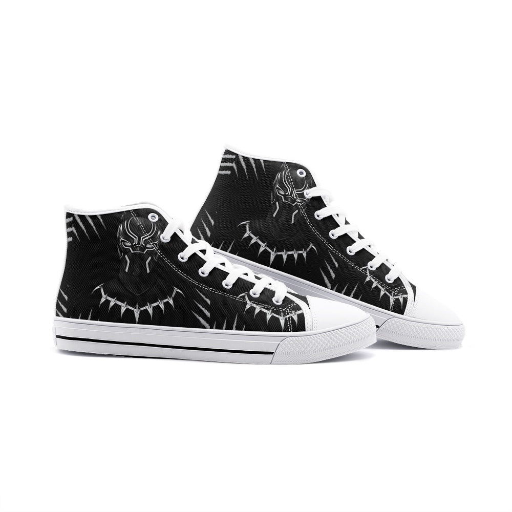 BlackXPanther (Unisex High Top Canvas Shoes)