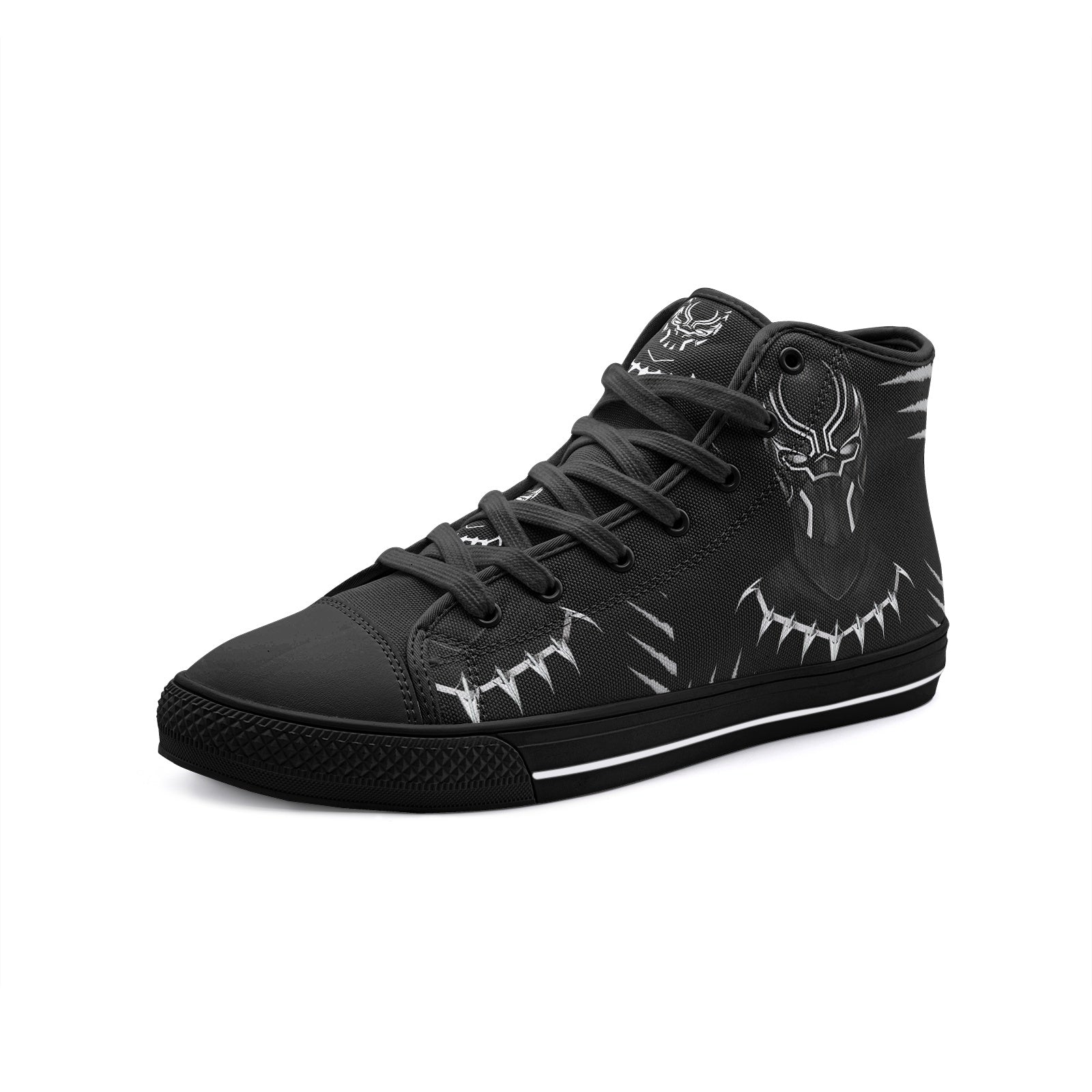 BlackXPanther (Unisex High Top Canvas Shoes)