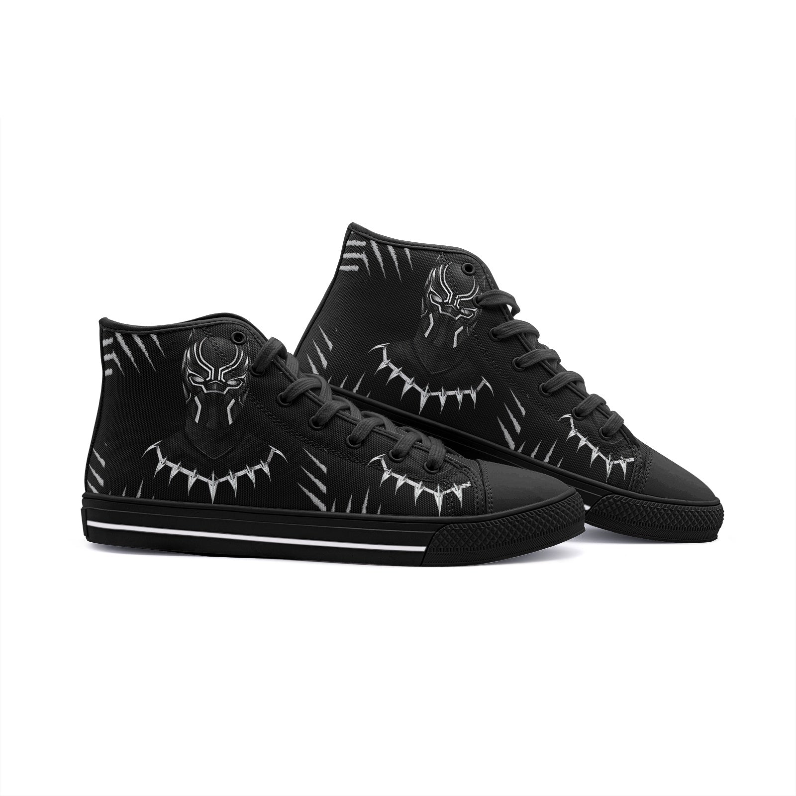 BlackXPanther (Unisex High Top Canvas Shoes)