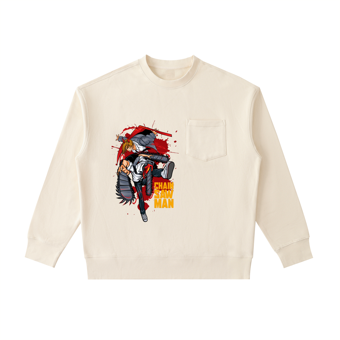 Heavyweight Patch Pocket Crewneck Sweatshirt