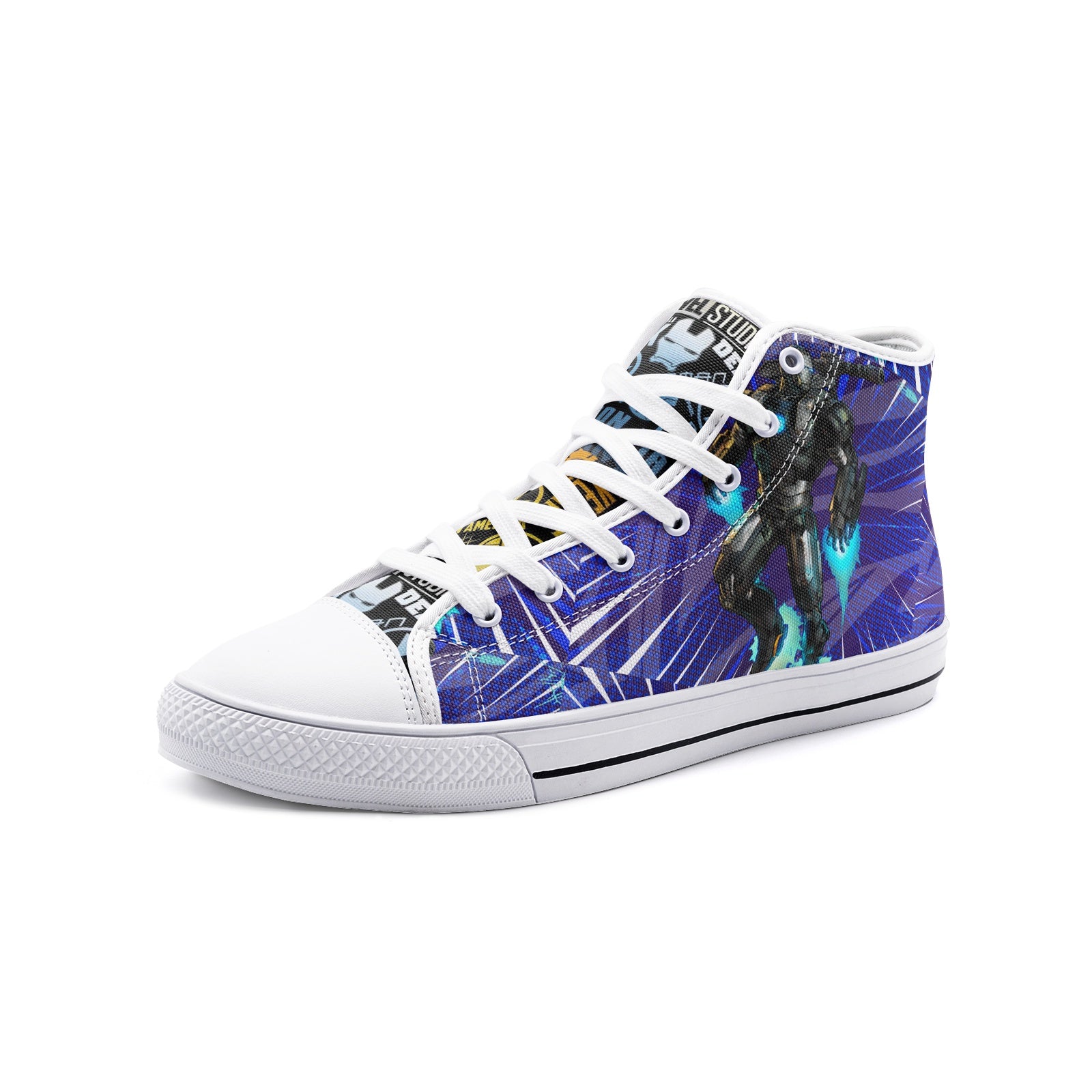 War Machine- Marvel (Unisex High Top Canvas Shoes)