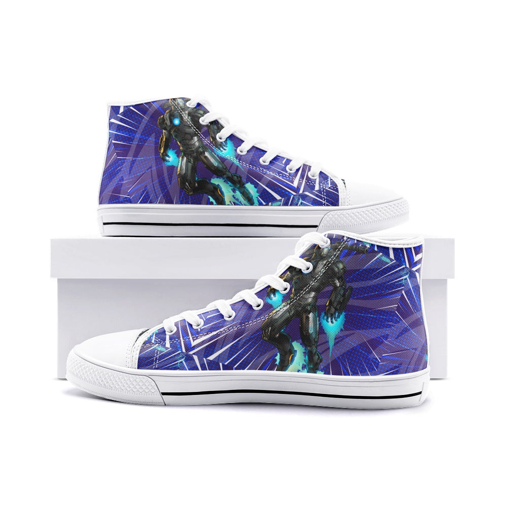 War Machine- Marvel (Unisex High Top Canvas Shoes)