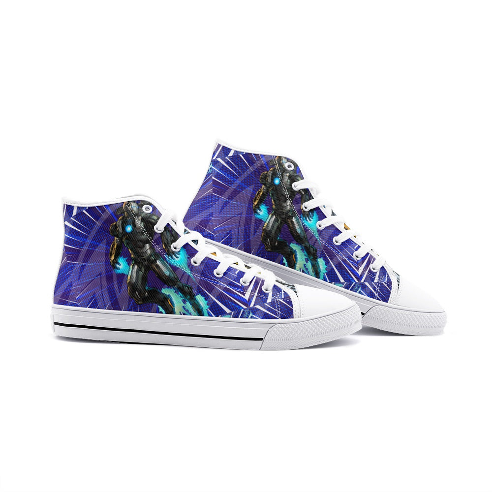 War Machine- Marvel (Unisex High Top Canvas Shoes)