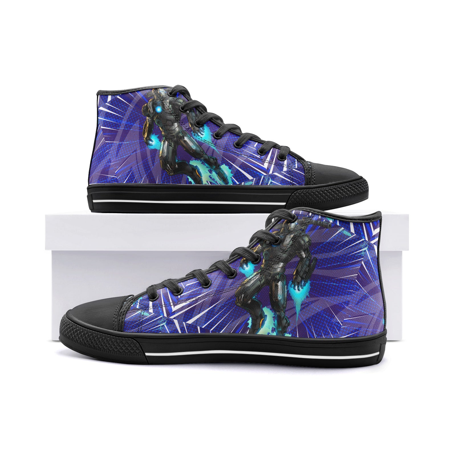 War Machine- Marvel (Unisex High Top Canvas Shoes)