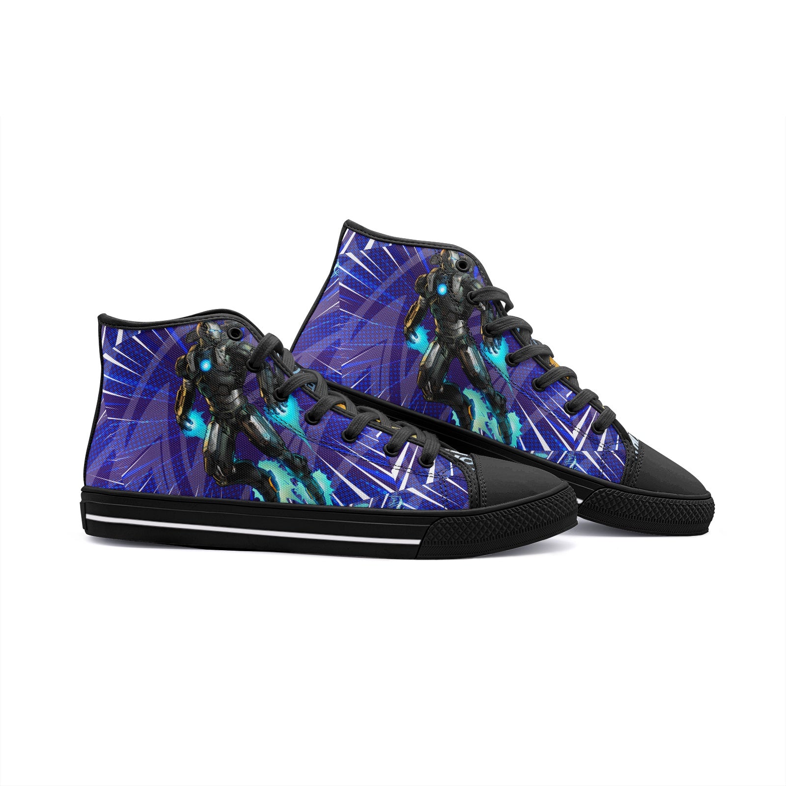 War Machine- Marvel (Unisex High Top Canvas Shoes)
