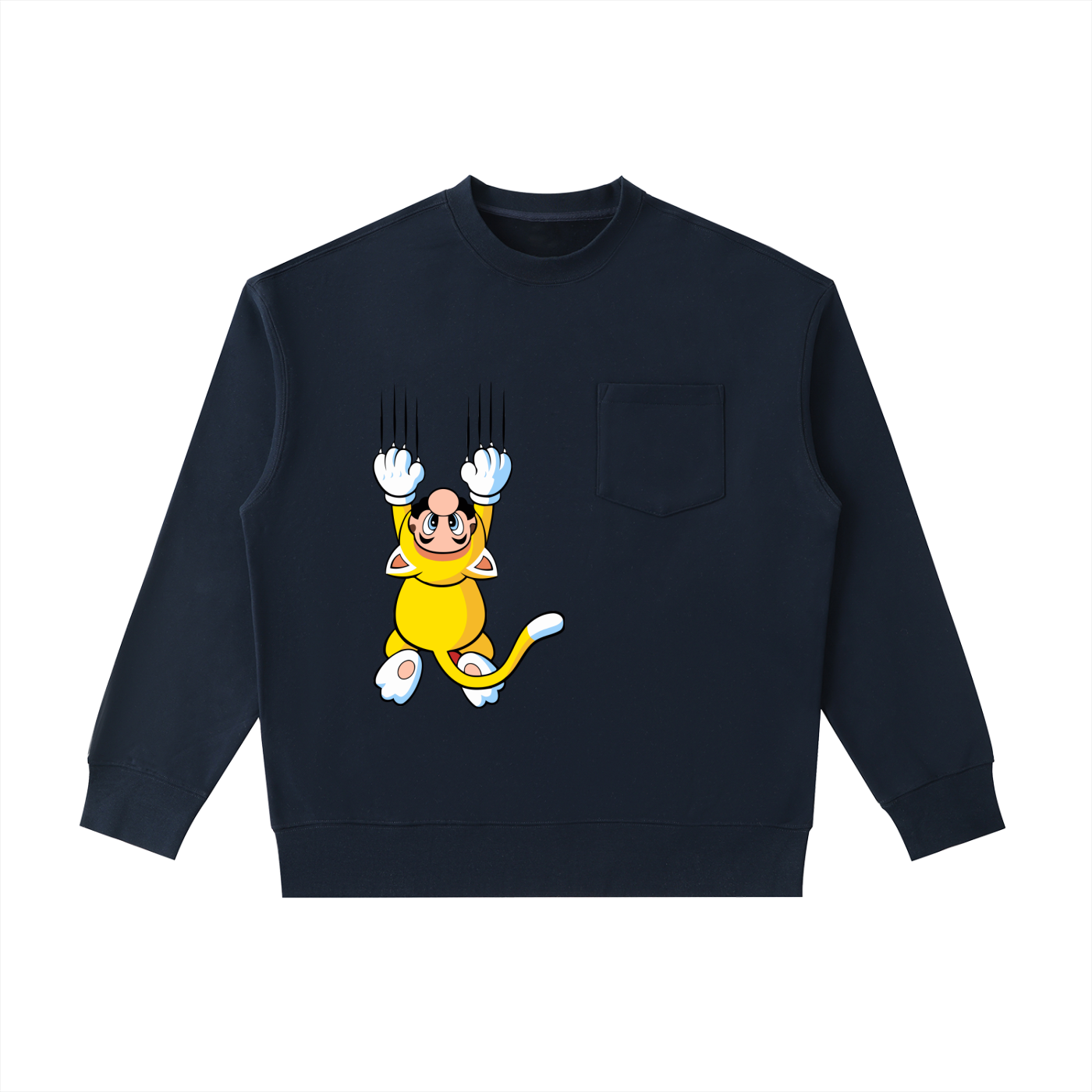 Heavyweight Patch Pocket Crewneck Sweatshirt
