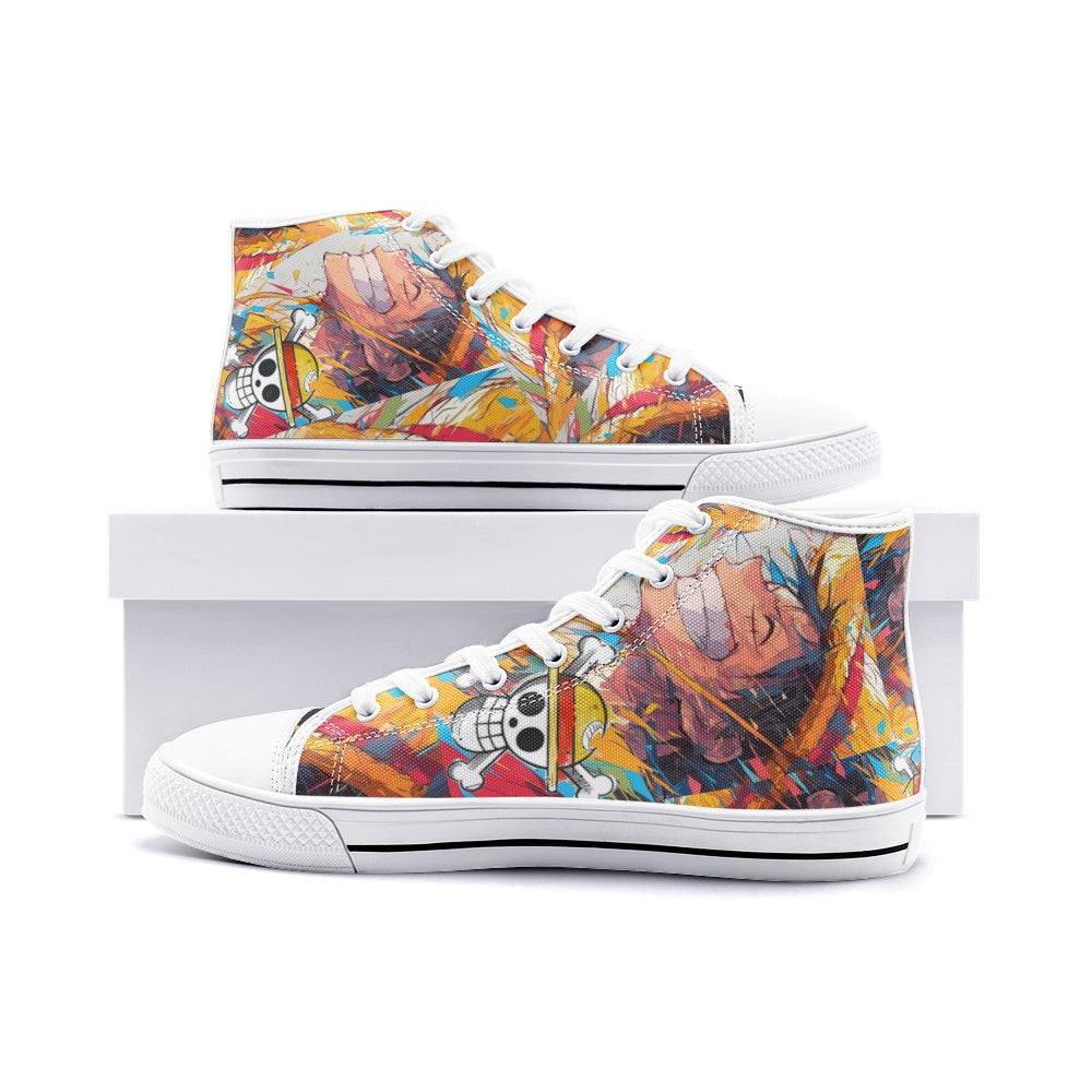 Luffy (Unisex High Top Canvas Shoes)