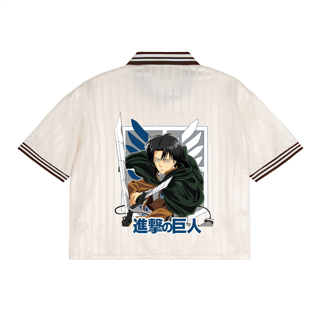 Contrast Stripes Polo Collar T-Shirt