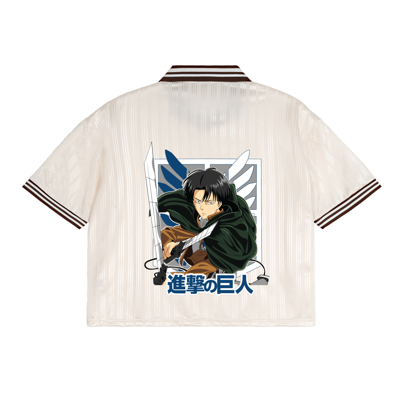 Contrast Stripes Polo Collar T-Shirt