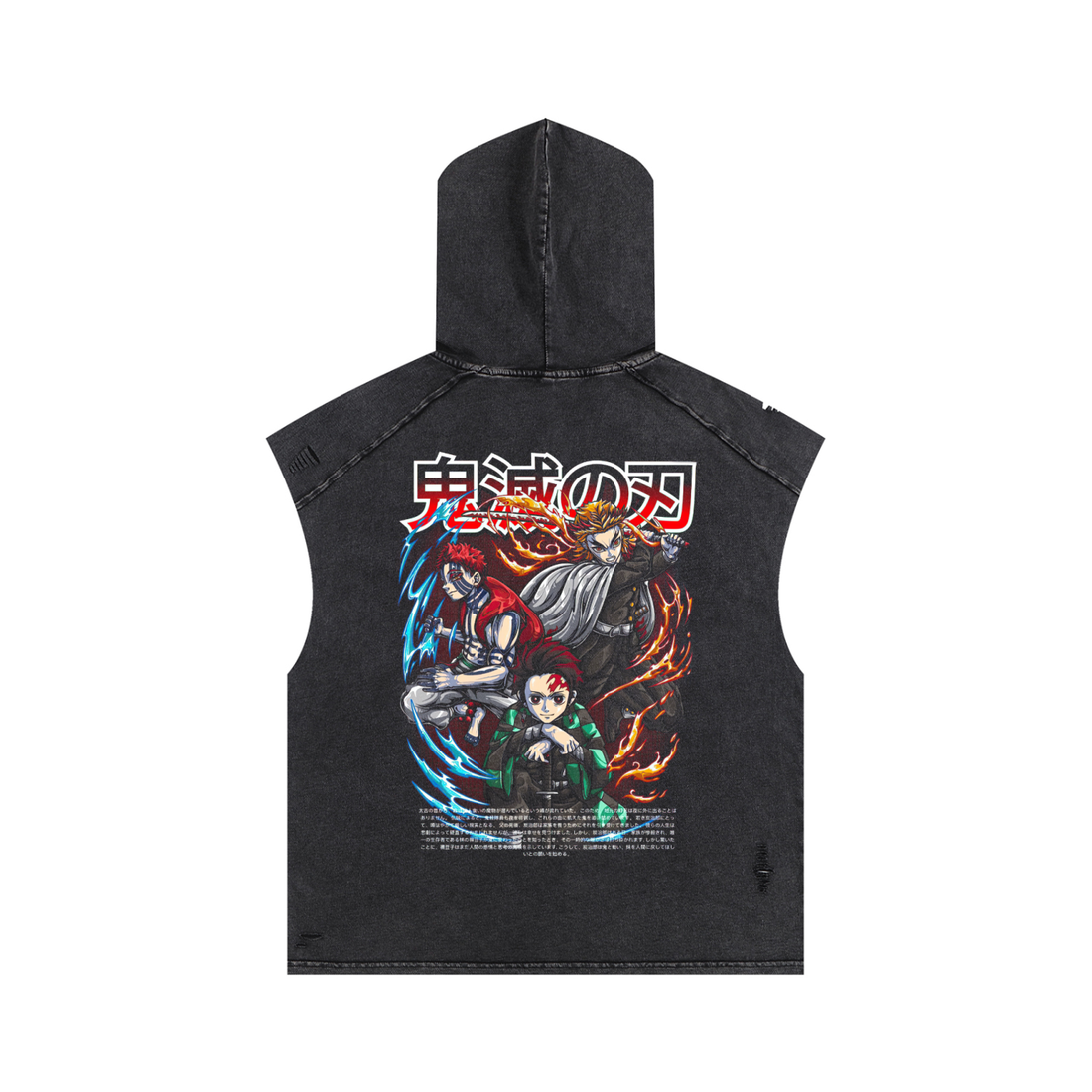 Snow Washed Boxy Hooded Tank Top