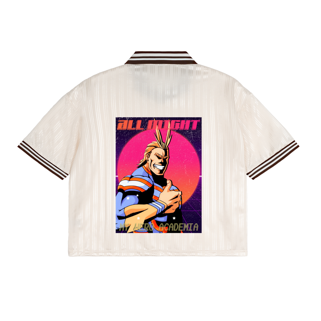 Contrast Stripes Polo Collar T-Shirt