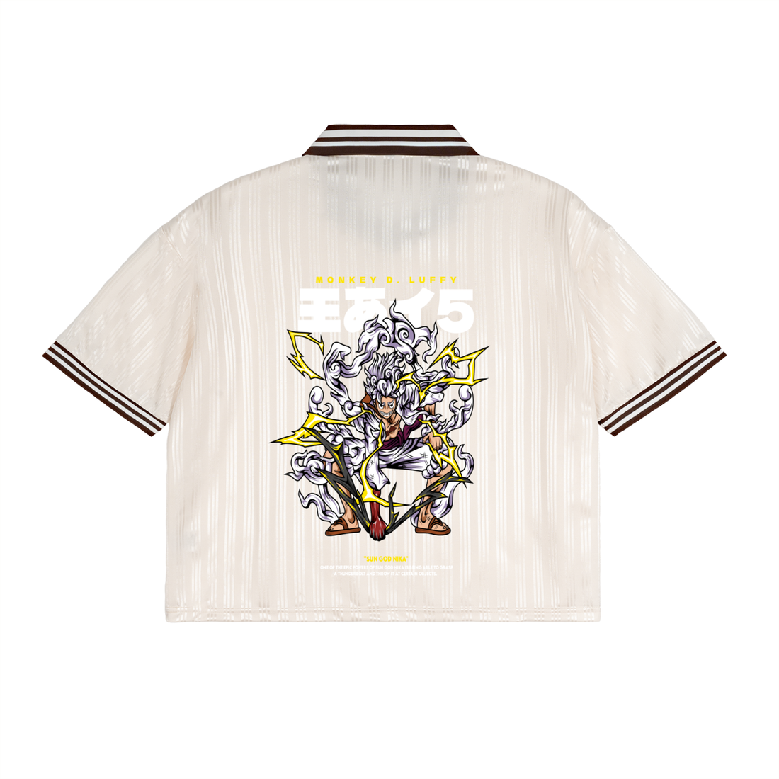 Contrast Stripes Polo Collar T-Shirt