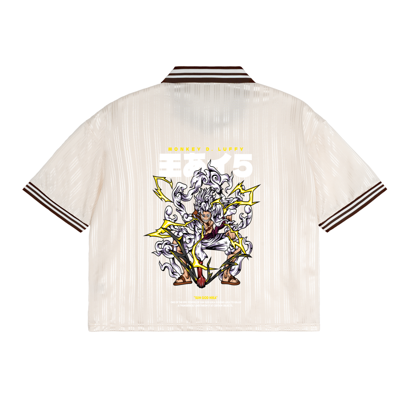 Contrast Stripes Polo Collar T-Shirt