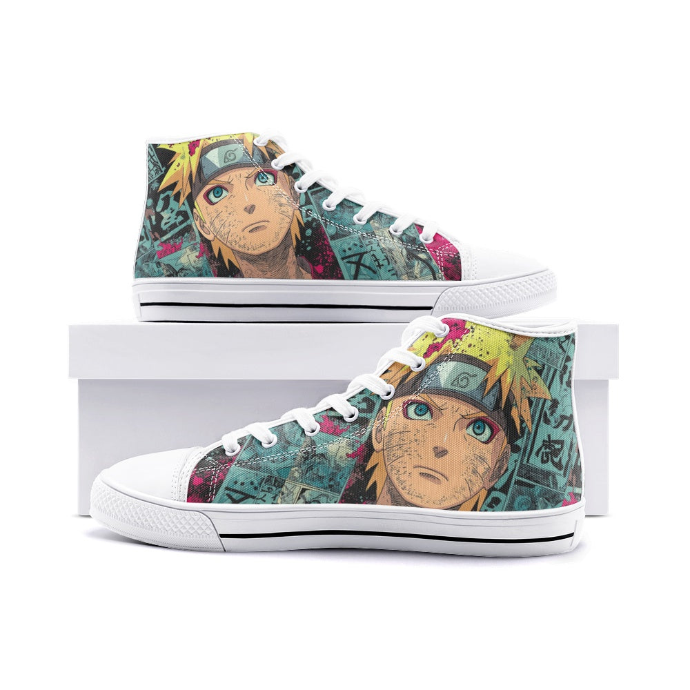 Uzu.Naruto (Unisex High Top Canvas Shoes)