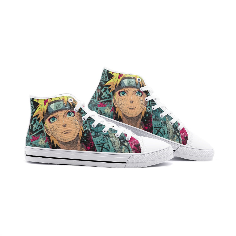 Uzu.Naruto (Unisex High Top Canvas Shoes)