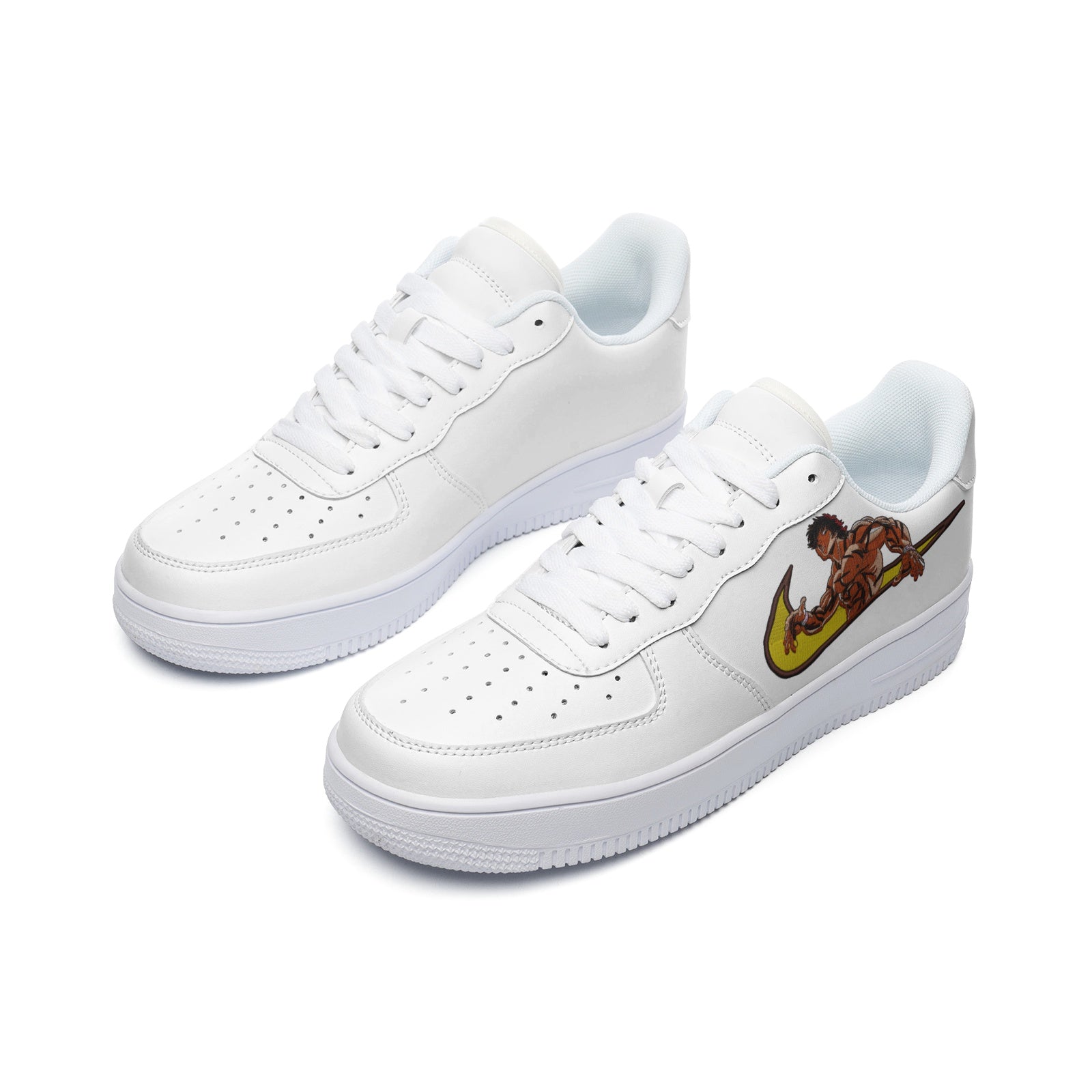 Anime Baki- Unisex Low Top Leather Sneakers