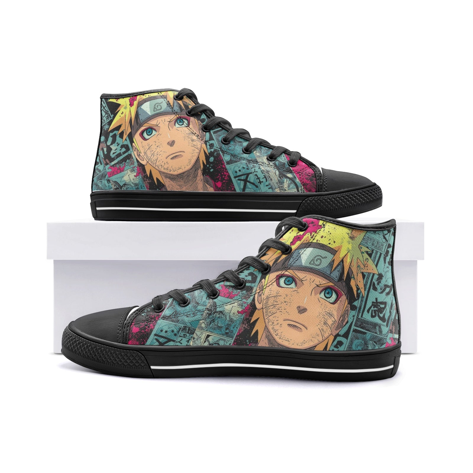Uzu.Naruto (Unisex High Top Canvas Shoes)