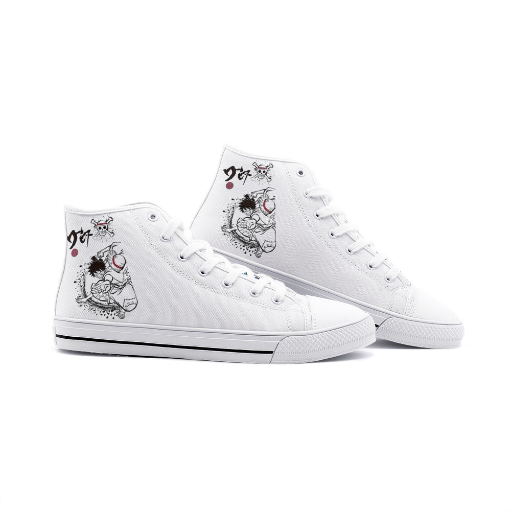 Luffy (Unisex High Top Canvas Shoes)