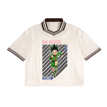 Contrast Stripes Polo Collar T-Shirt