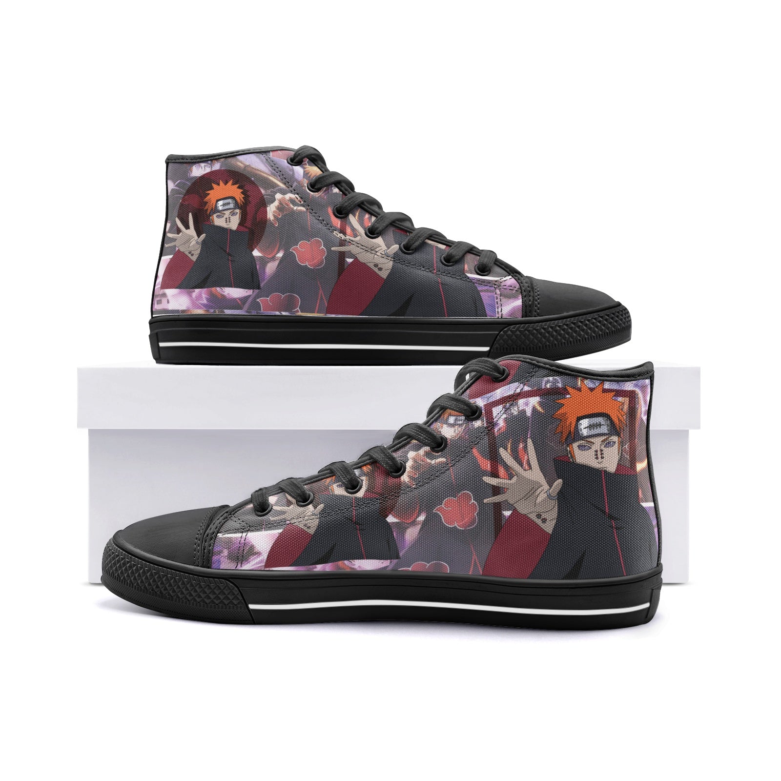 Akatsuki (Unisex High Top Canvas Shoes)