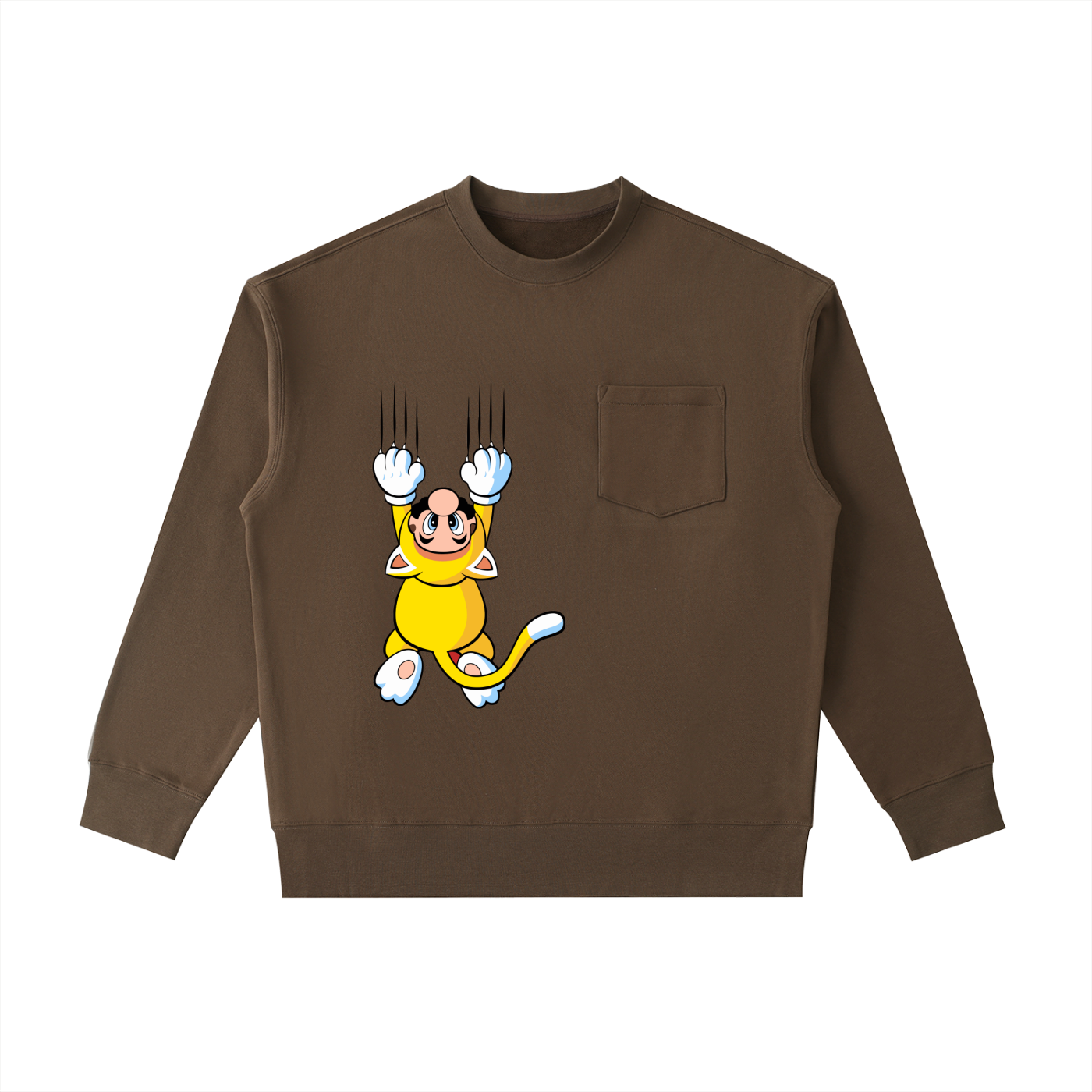 Heavyweight Patch Pocket Crewneck Sweatshirt