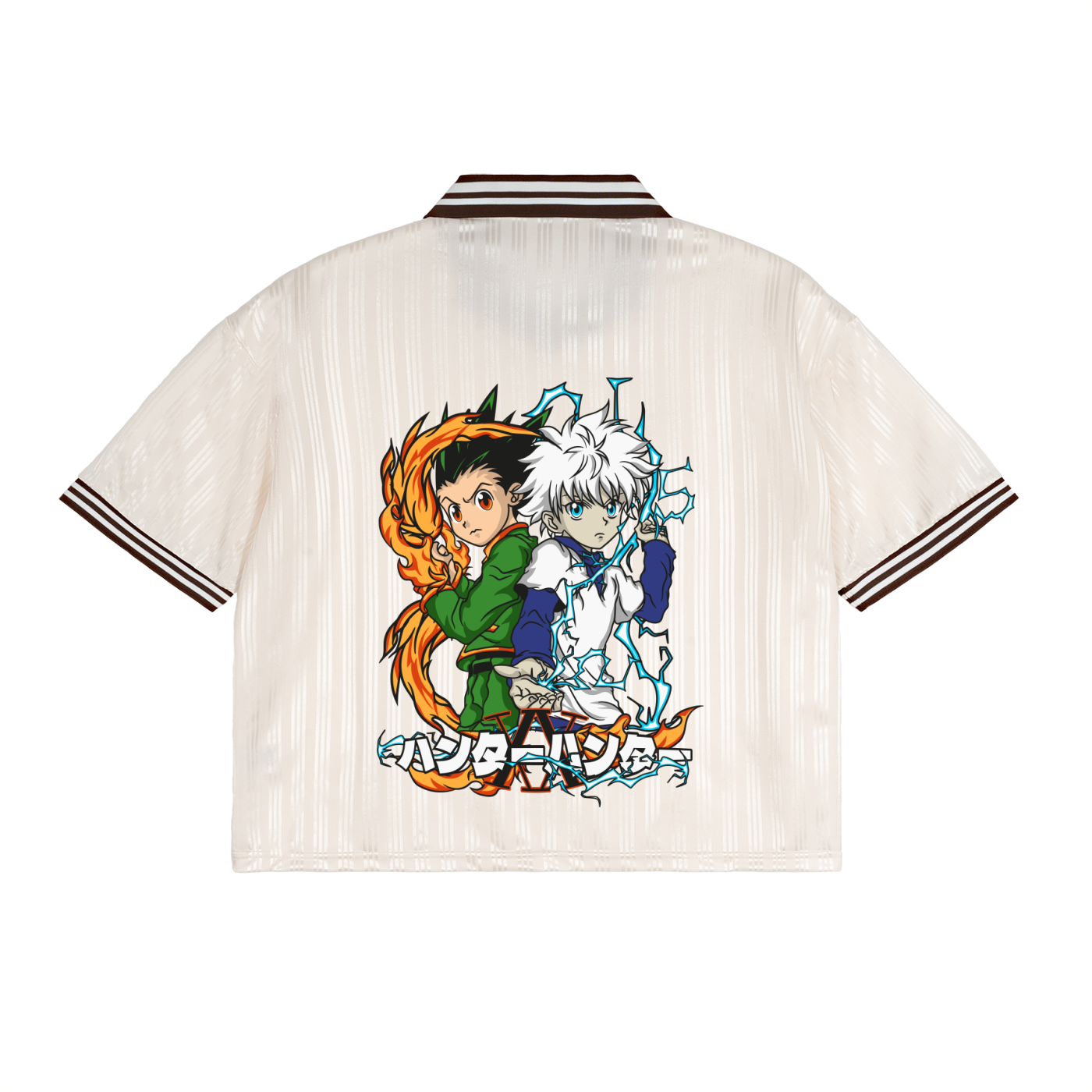 Contrast Stripes Polo Collar T-Shirt