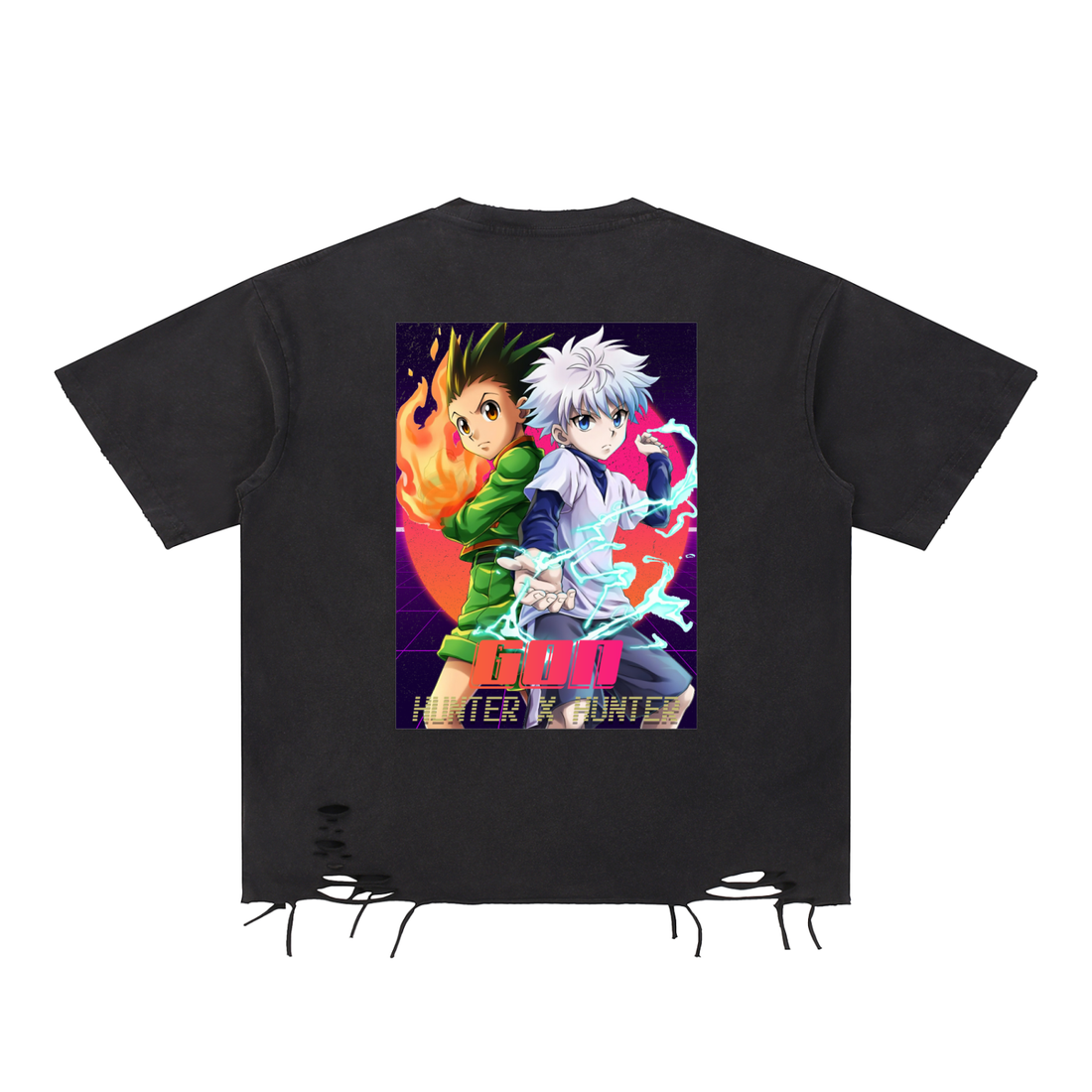 Snow Washed Raw-Hem T-Shirt