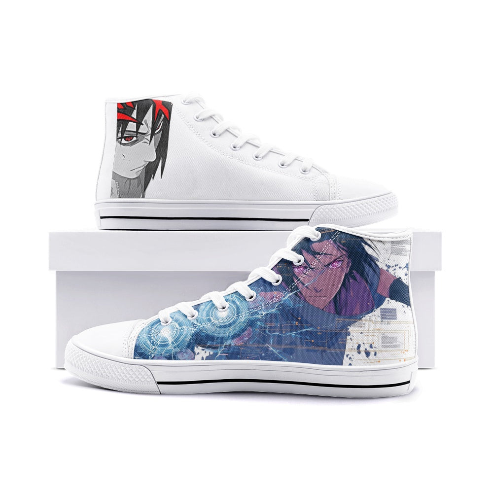 Uchiha Sasuke (Unisex High Top Canvas Shoes)