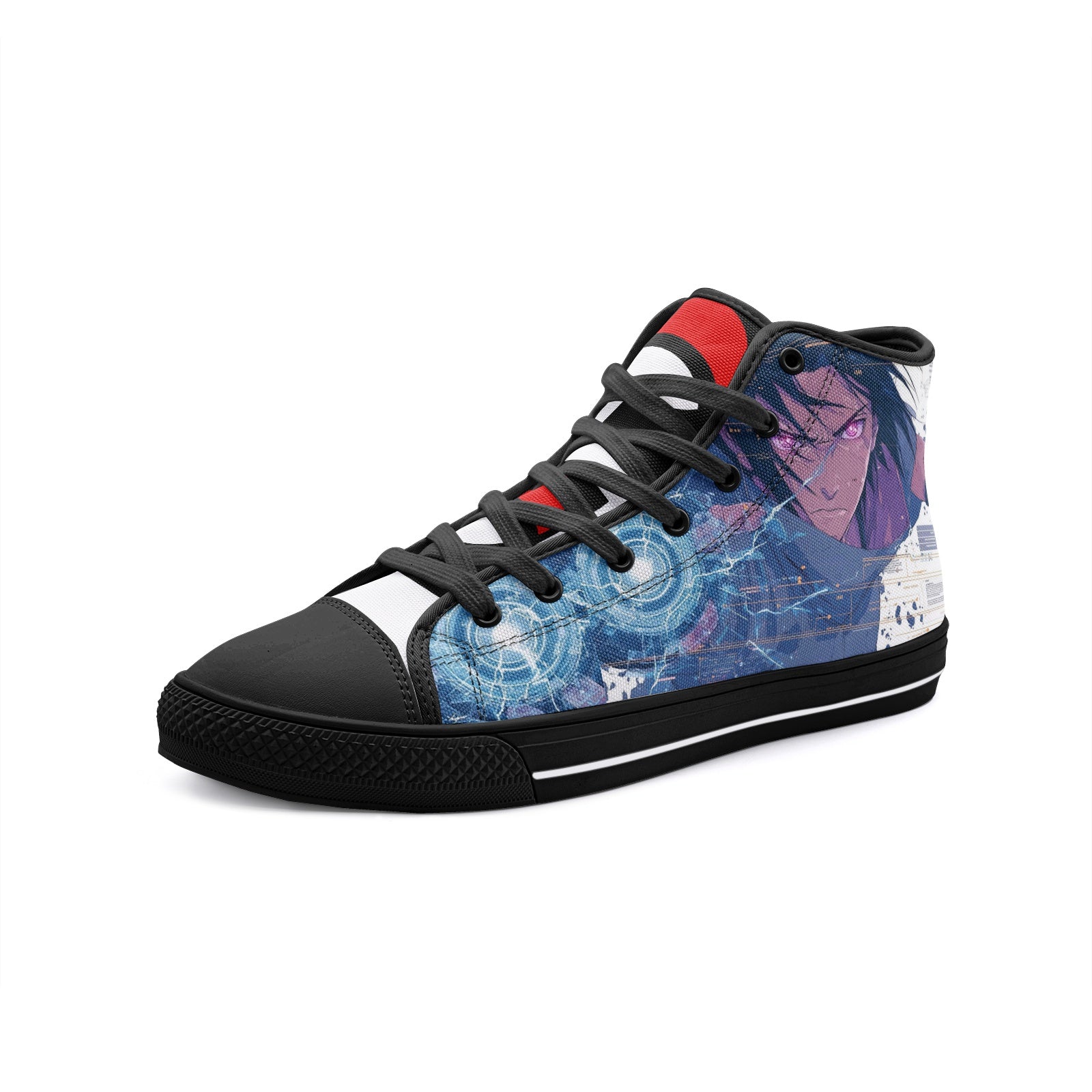 Uchiha Sasuke (Unisex High Top Canvas Shoes)