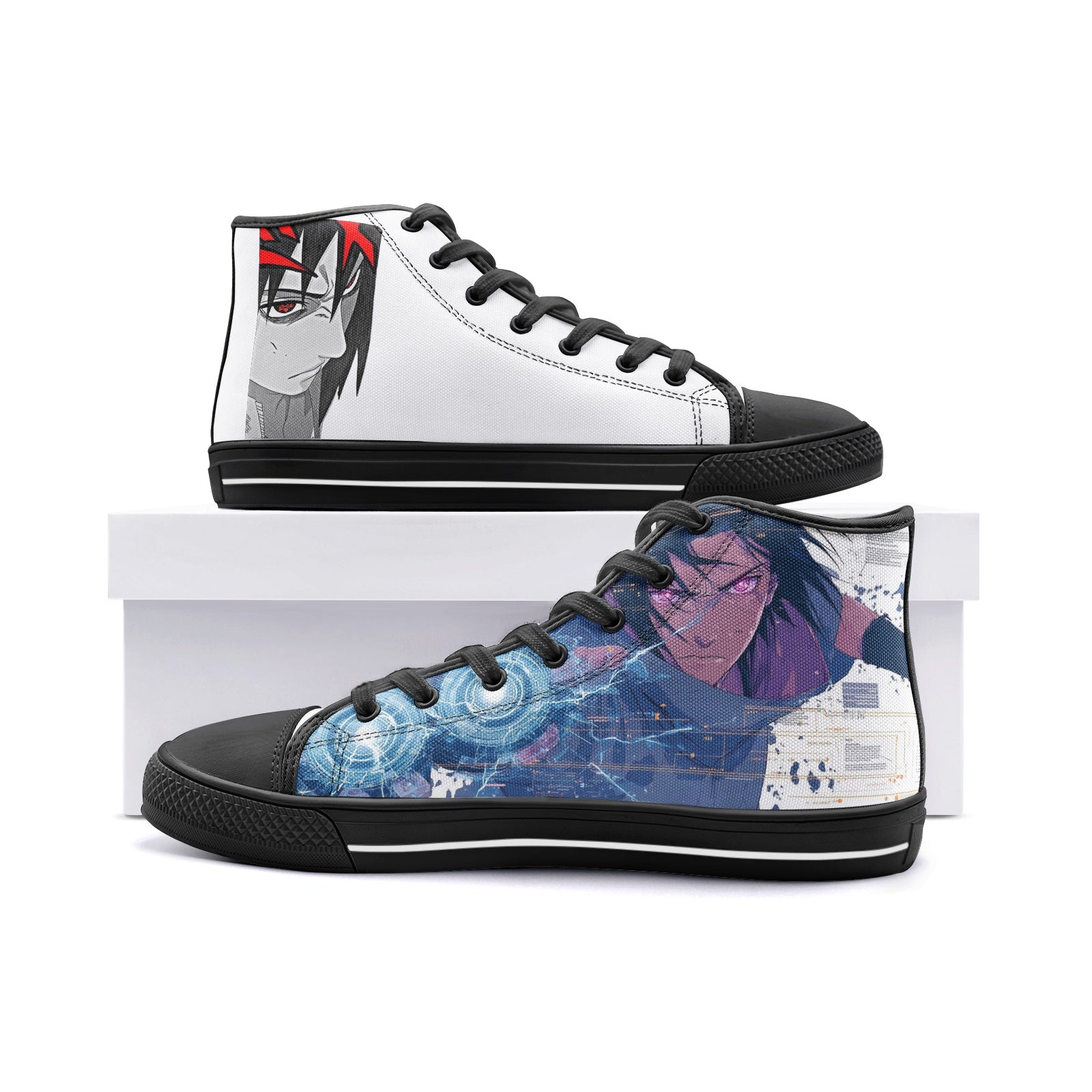 Uchiha Sasuke (Unisex High Top Canvas Shoes)