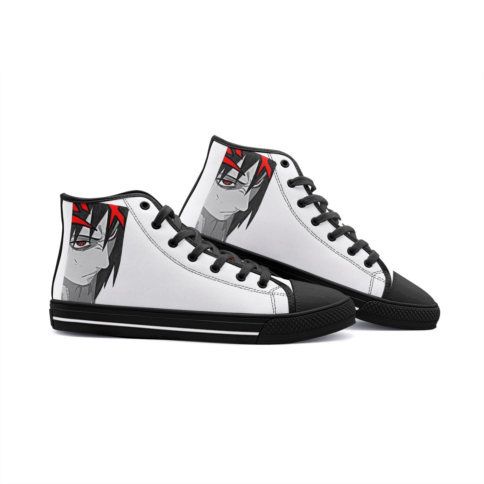 Uchiha Sasuke (Unisex High Top Canvas Shoes)