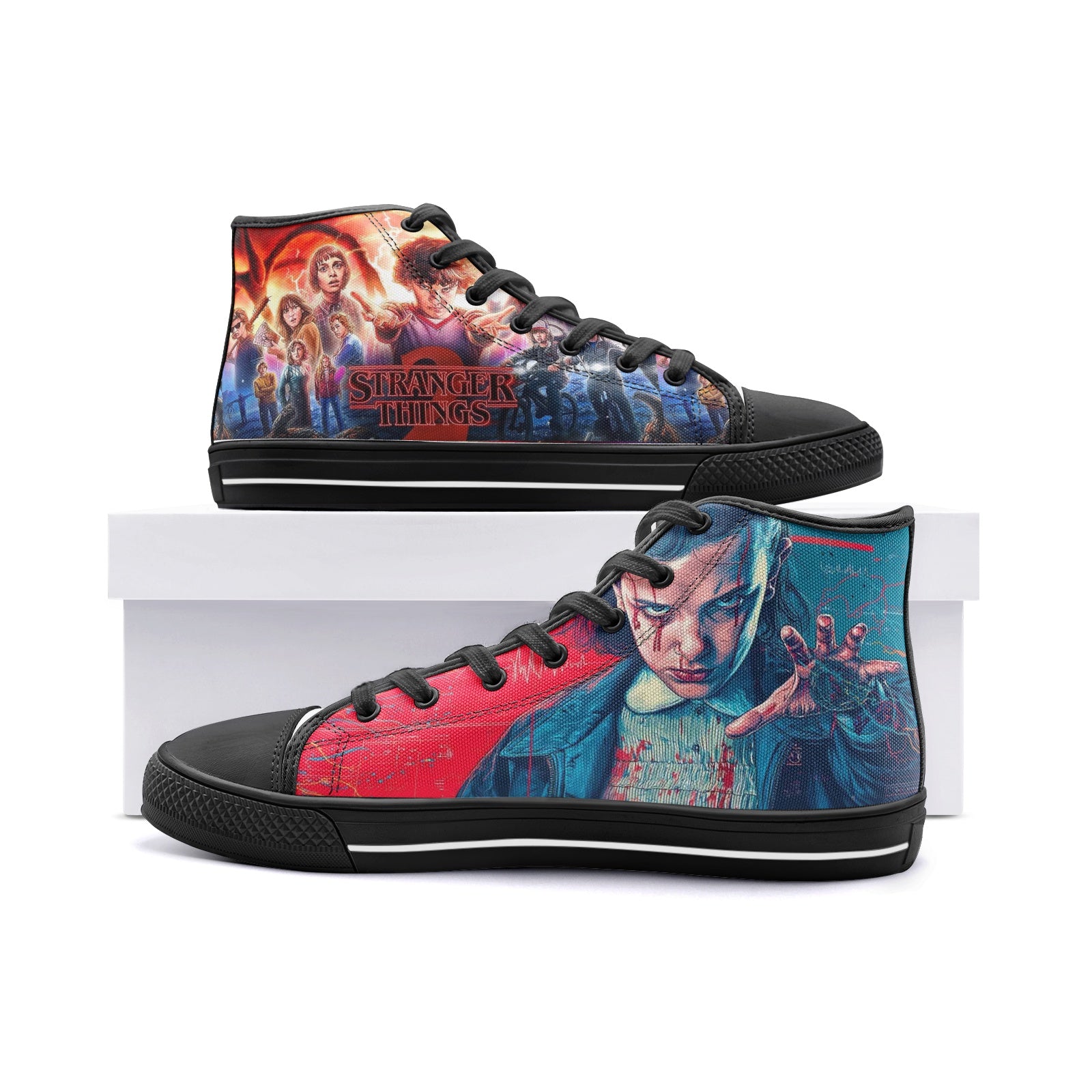 Eleven Edition (Unisex High Top Canvas Shoes)