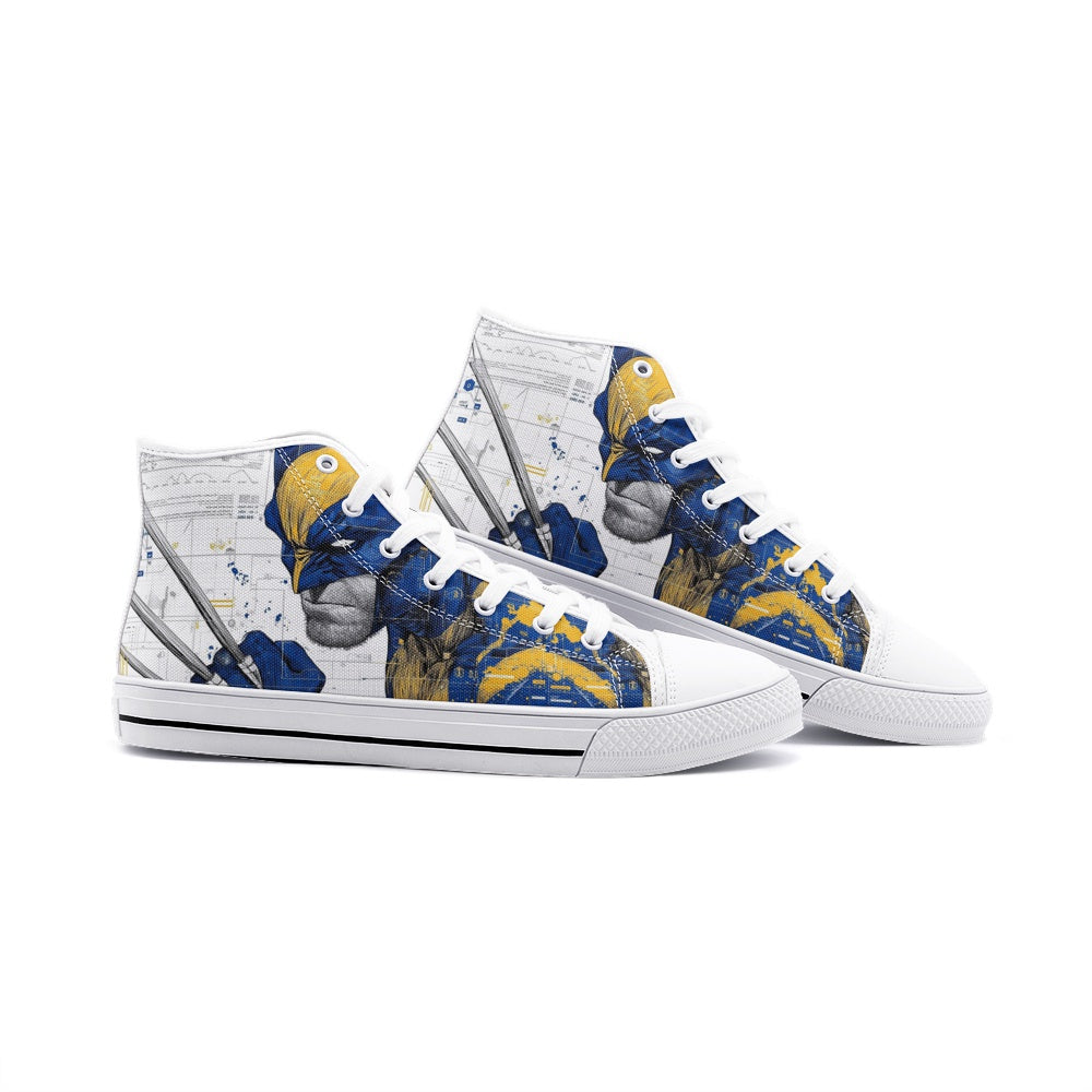 WolverineXMarvel (Unisex High Top Canvas Shoes)