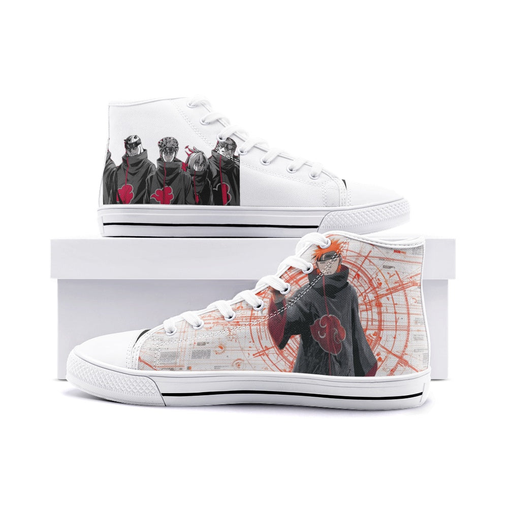 Akatsuki-Pain (Unisex High Top Canvas Shoes)
