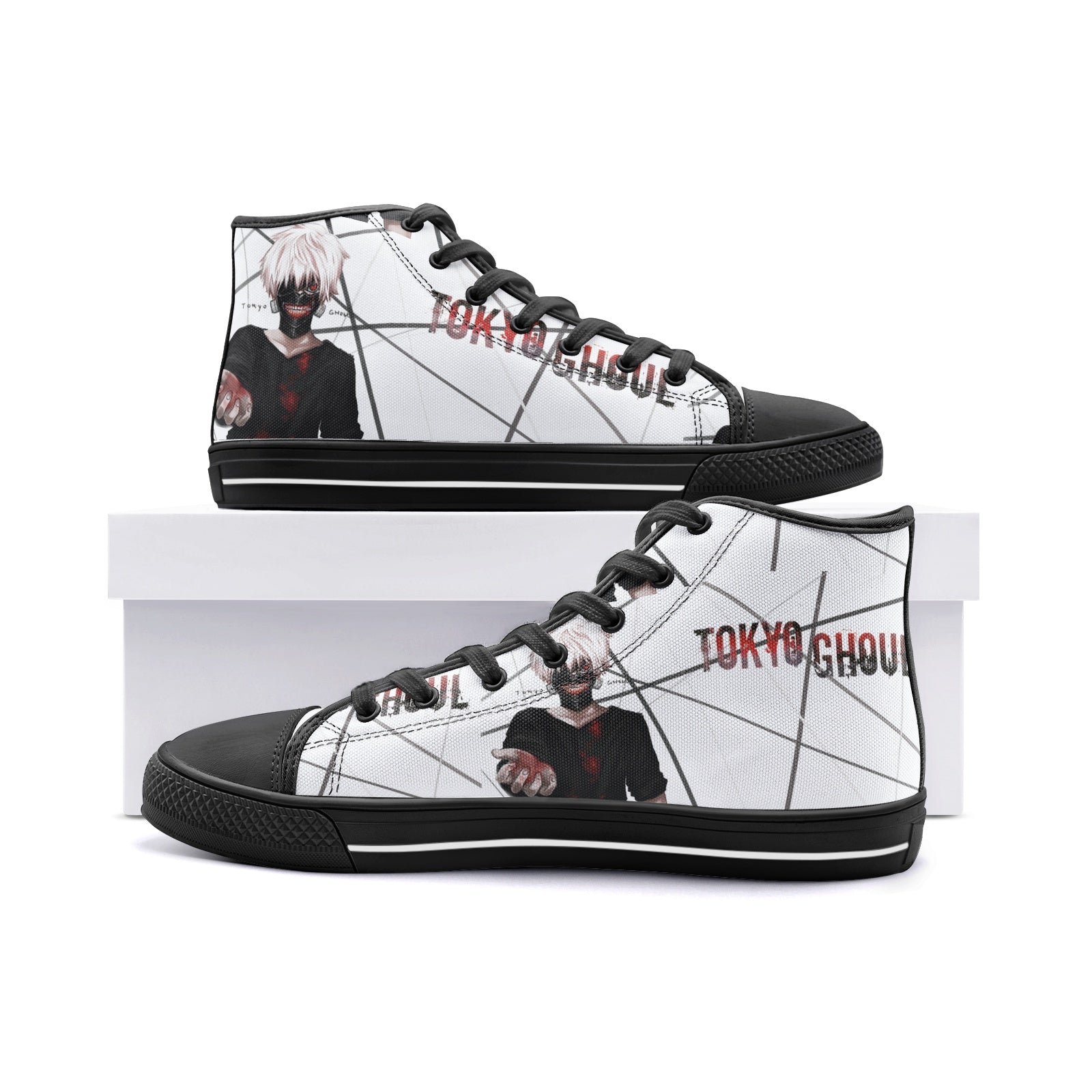 Tokyo Ghoul (Unisex High Top Canvas Shoes)