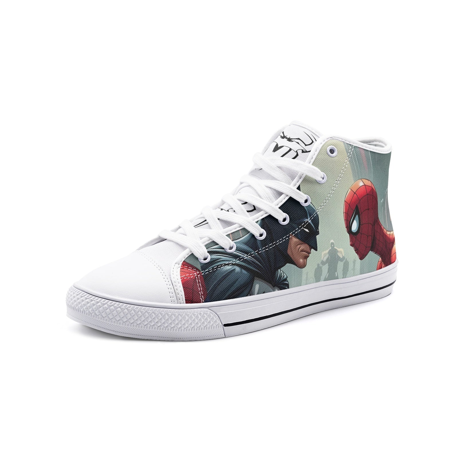 BatmanXSpidey (Unisex High Top Canvas Shoes)
