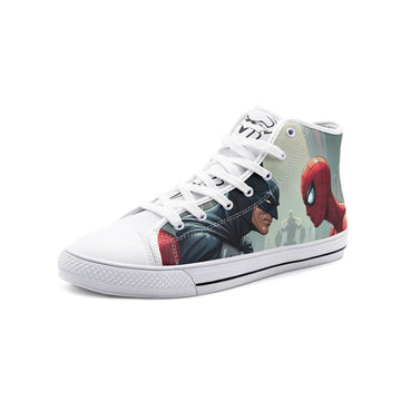 BatmanXSpidey (Unisex High Top Canvas Shoes)