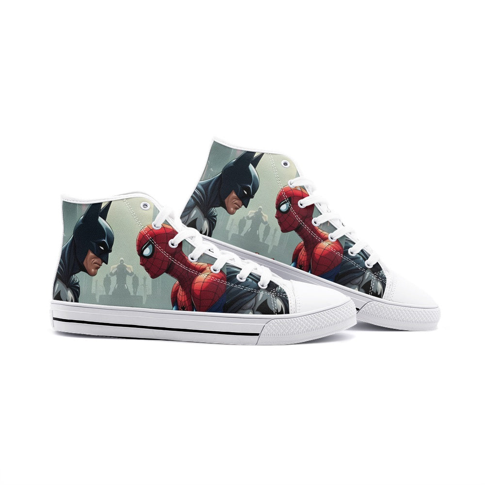 BatmanXSpidey (Unisex High Top Canvas Shoes)