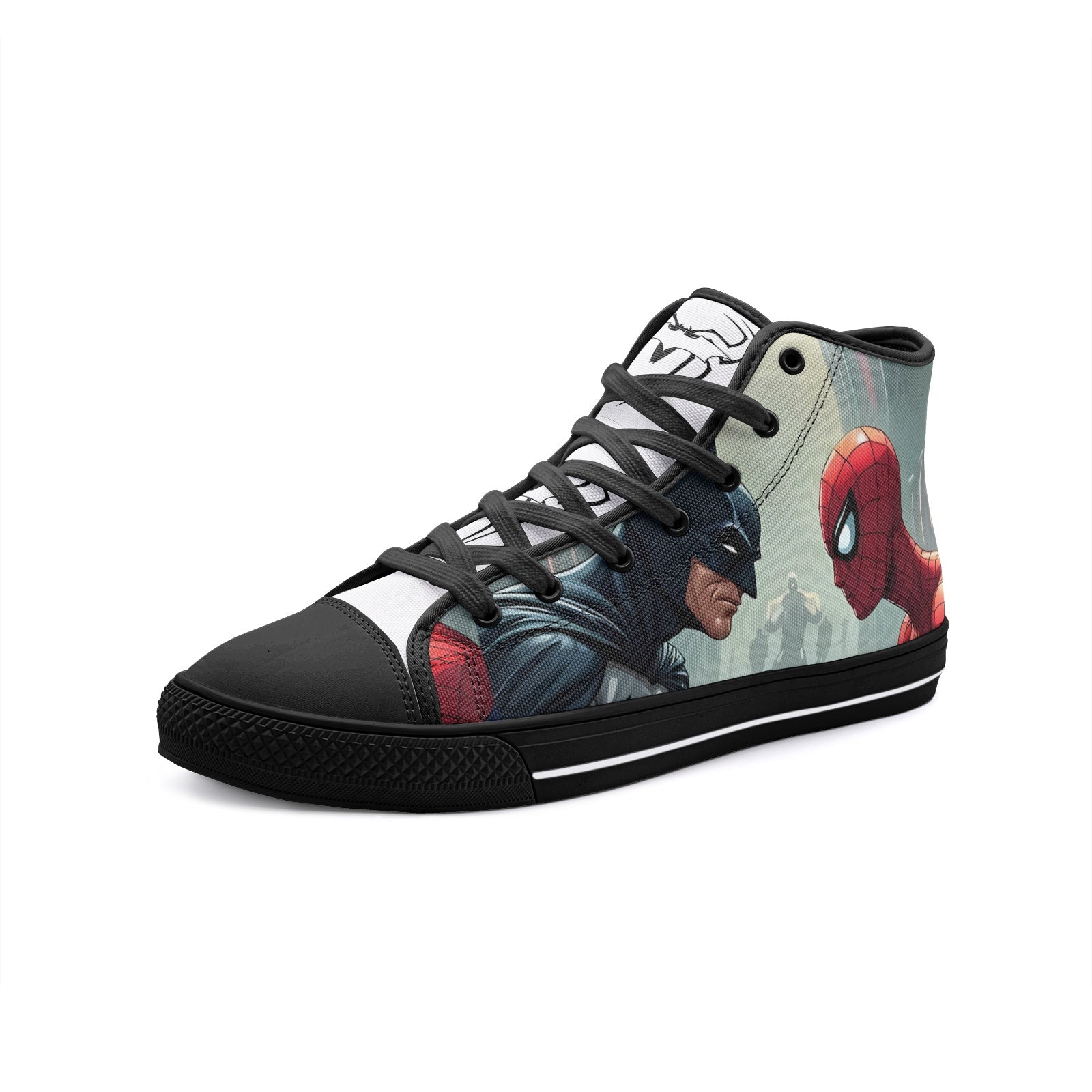 BatmanXSpidey (Unisex High Top Canvas Shoes)