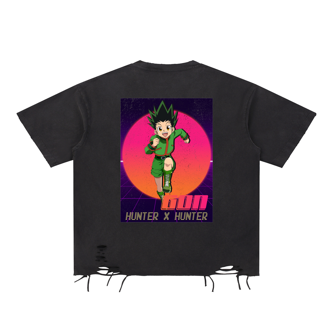 Snow Washed Raw-Hem T-Shirt