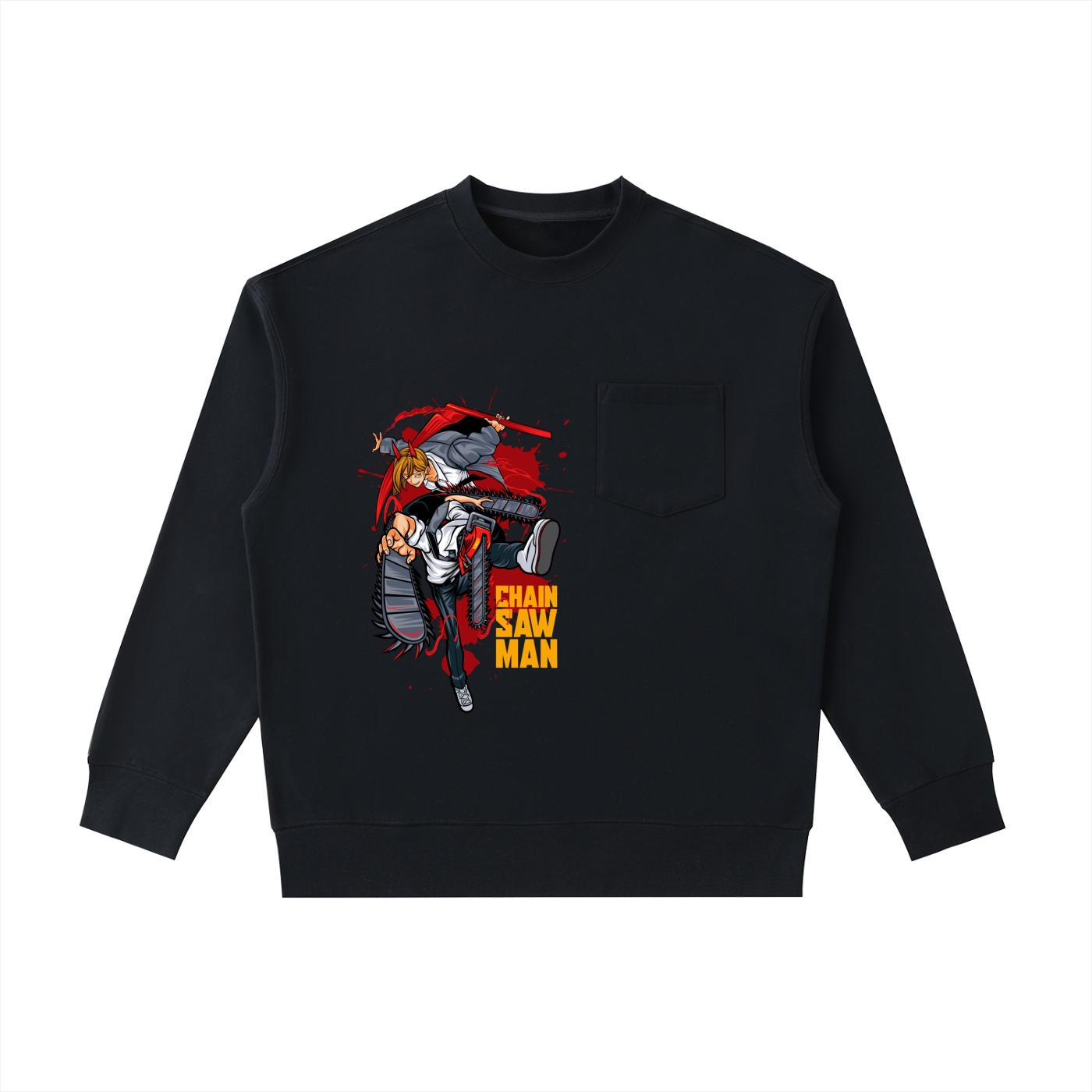 Heavyweight Patch Pocket Crewneck Sweatshirt