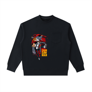 Heavyweight Patch Pocket Crewneck Sweatshirt