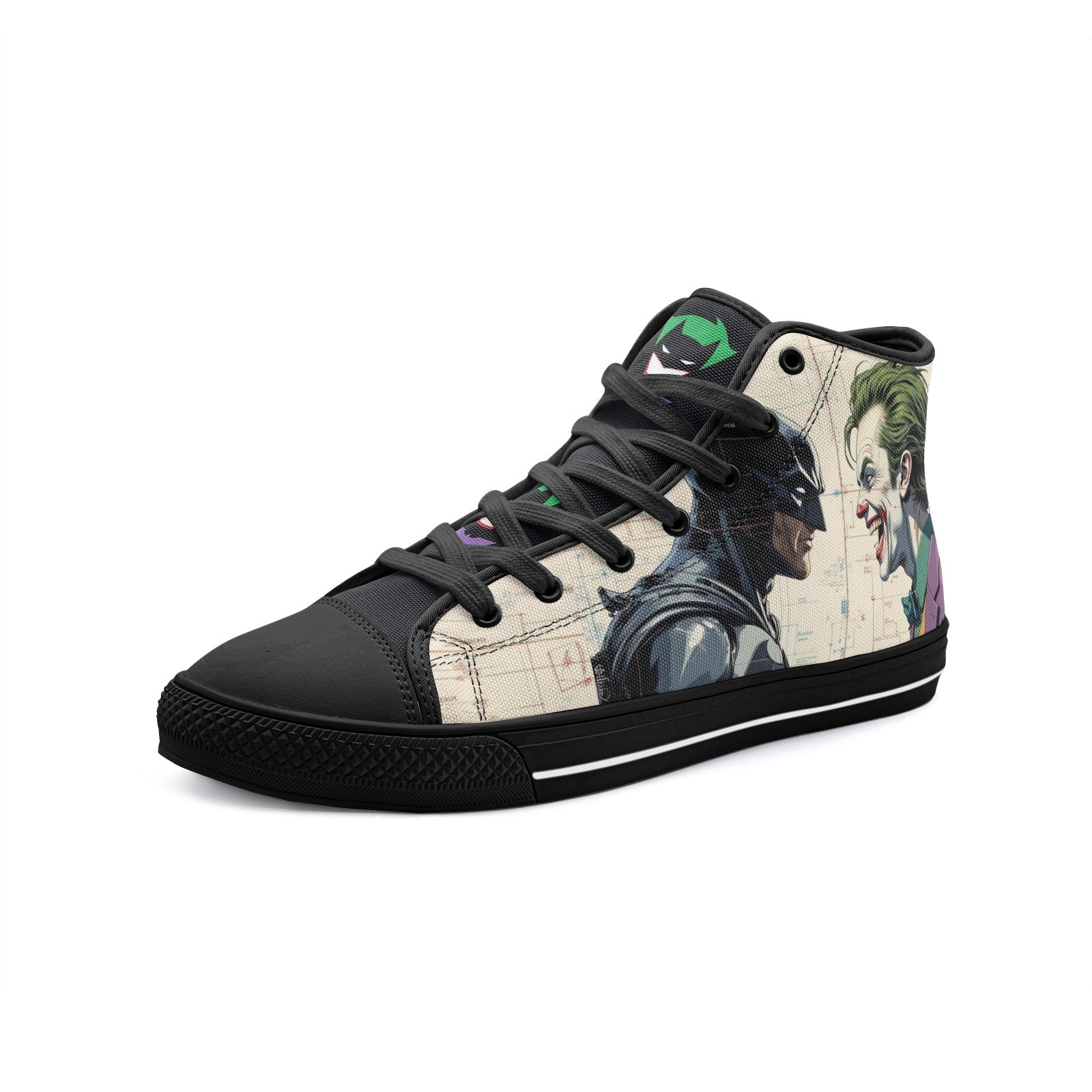 BatmanXJoker (Unisex High Top Canvas Shoes)