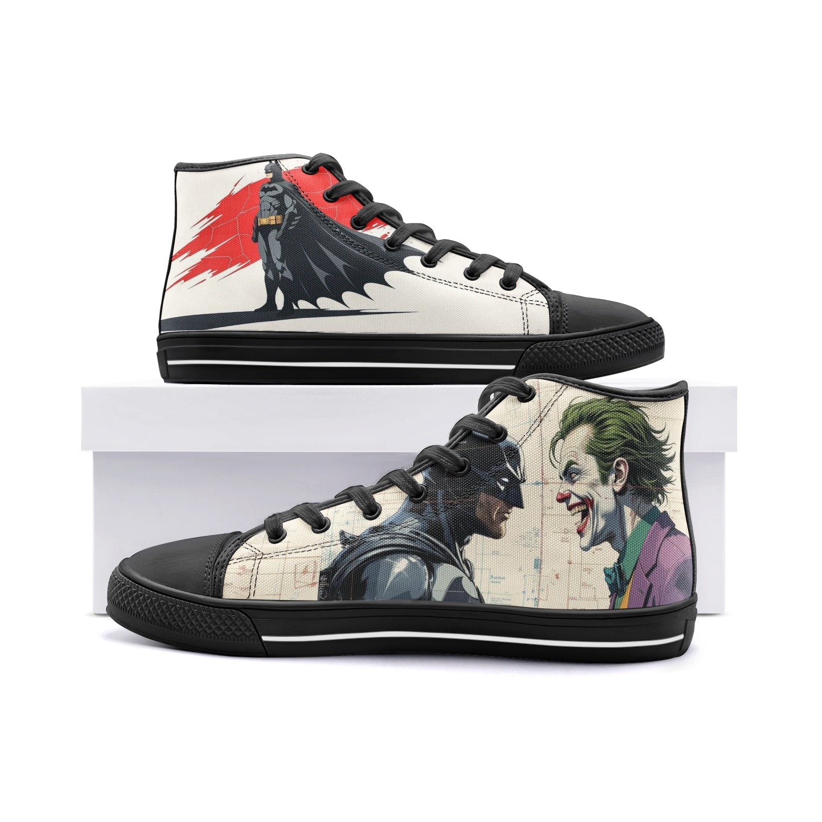 BatmanXJoker (Unisex High Top Canvas Shoes)