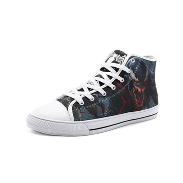 Venom (Unisex High Top Canvas Shoes)