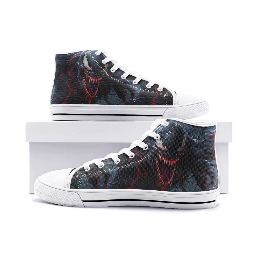 Venom (Unisex High Top Canvas Shoes)