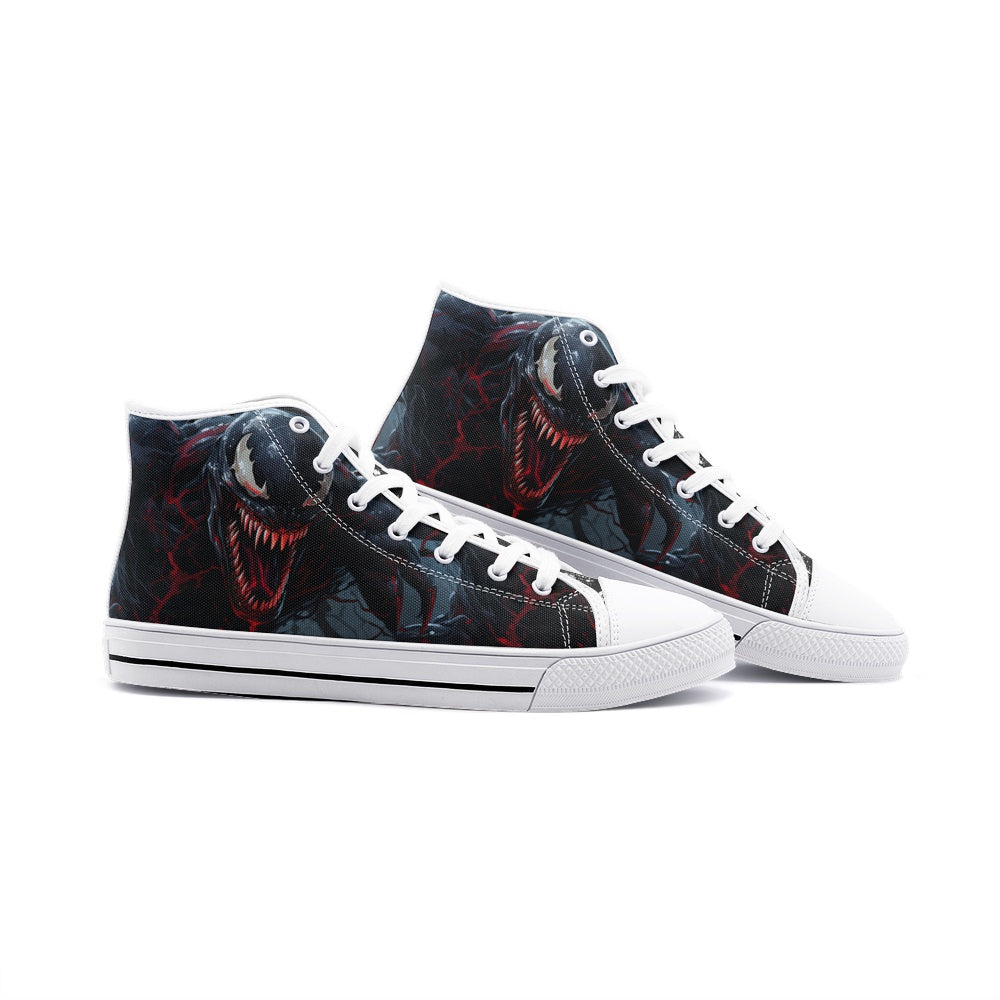 Venom (Unisex High Top Canvas Shoes)